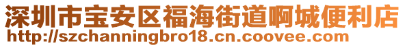 深圳市寶安區(qū)福海街道啊城便利店