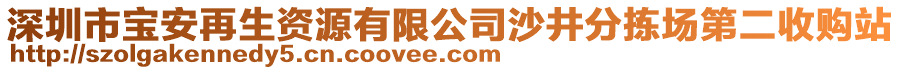 深圳市寶安再生資源有限公司沙井分揀場第二收購站