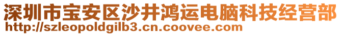 深圳市寶安區(qū)沙井鴻運電腦科技經營部