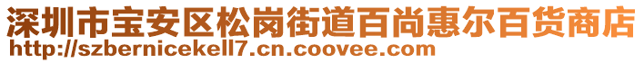 深圳市寶安區松崗街道百尚惠爾百貨商店