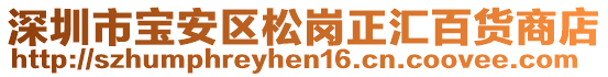 深圳市寶安區(qū)松崗正匯百貨商店