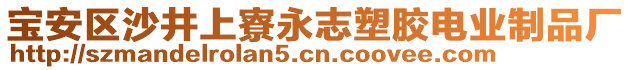 寶安區(qū)沙井上寮永志塑膠電業(yè)制品廠