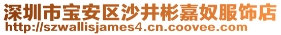 深圳市寶安區(qū)沙井彬嘉奴服飾店