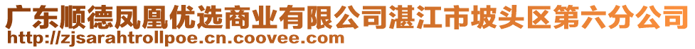 廣東順德鳳凰優(yōu)選商業(yè)有限公司湛江市坡頭區(qū)第六分公司