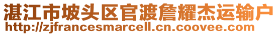 湛江市坡頭區(qū)官渡詹耀杰運輸戶