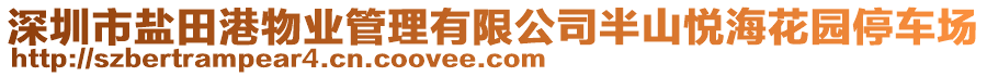 深圳市鹽田港物業(yè)管理有限公司半山悅海花園停車場