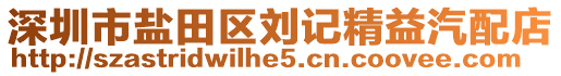 深圳市鹽田區(qū)劉記精益汽配店