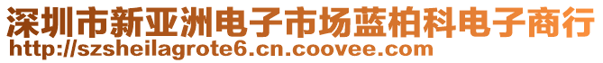 深圳市新亚洲电子市场蓝柏科电子商行