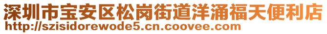 深圳市寶安區(qū)松崗街道洋涌福天便利店