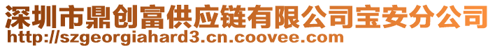 深圳市鼎創(chuàng)富供應(yīng)鏈有限公司寶安分公司