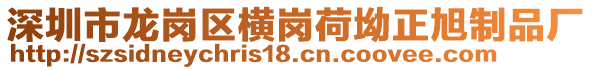 深圳市龙岗区横岗荷坳正旭制品厂