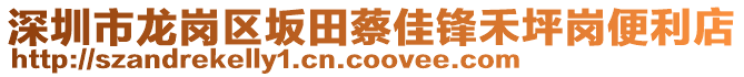 深圳市龍崗區(qū)坂田蔡佳鋒禾坪崗便利店