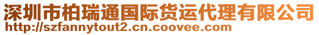 深圳市柏瑞通國際貨運代理有限公司