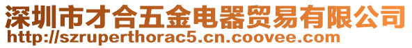 深圳市才合五金電器貿(mào)易有限公司