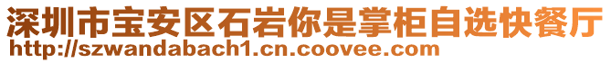 深圳市寶安區(qū)石巖你是掌柜自選快餐廳