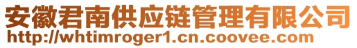 安徽君南供应链管理有限公司