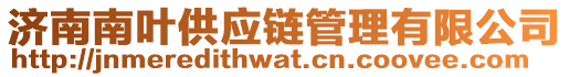 濟(jì)南南葉供應(yīng)鏈管理有限公司