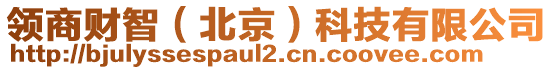 領(lǐng)商財(cái)智（北京）科技有限公司