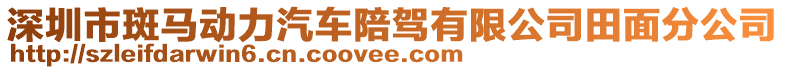 深圳市斑馬動力汽車陪駕有限公司田面分公司