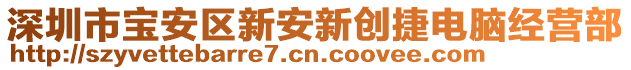 深圳市寶安區(qū)新安新創(chuàng)捷電腦經(jīng)營部