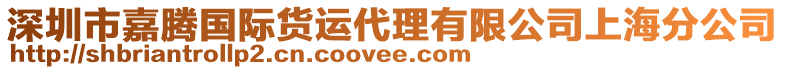 深圳市嘉騰國際貨運代理有限公司上海分公司