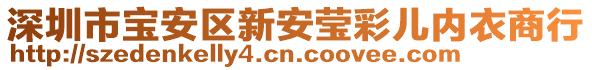 深圳市寶安區新安瑩彩兒內衣商行