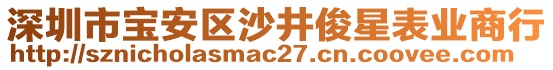 深圳市寶安區(qū)沙井俊星表業(yè)商行