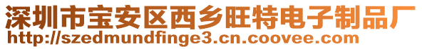 深圳市寶安區(qū)西鄉(xiāng)旺特電子制品廠