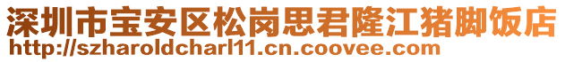 深圳市寶安區(qū)松崗思君隆江豬腳飯店