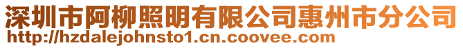 深圳市阿柳照明有限公司惠州市分公司