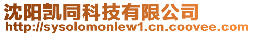 沈陽(yáng)凱同科技有限公司