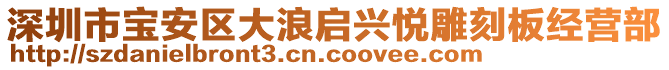 深圳市寶安區(qū)大浪啟興悅雕刻板經(jīng)營(yíng)部