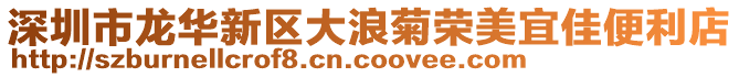 深圳市龍華新區(qū)大浪菊榮美宜佳便利店