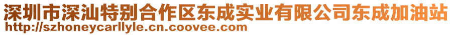 深圳市深汕特別合作區(qū)東成實(shí)業(yè)有限公司東成加油站