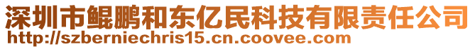 深圳市鯤鵬和東億民科技有限責(zé)任公司