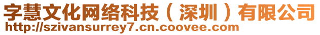 字慧文化網(wǎng)絡(luò)科技（深圳）有限公司