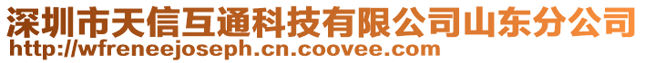 深圳市天信互通科技有限公司山東分公司