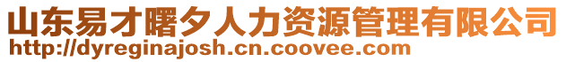 山東易才曙夕人力資源管理有限公司