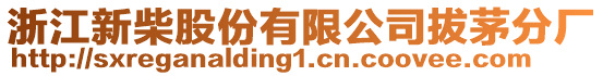 浙江新柴股份有限公司拔茅分廠