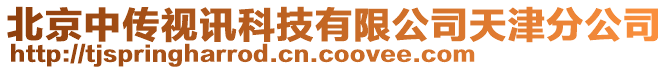 北京中傳視訊科技有限公司天津分公司