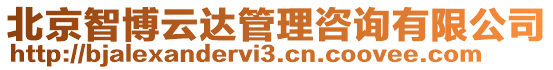 北京智博云達(dá)管理咨詢有限公司