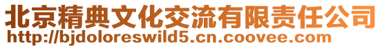 北京精典文化交流有限責(zé)任公司