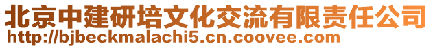 北京中建研培文化交流有限责任公司