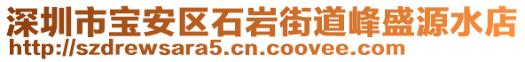 深圳市寶安區(qū)石巖街道峰盛源水店