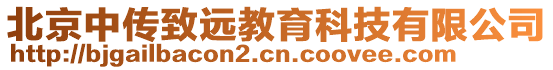 北京中傳致遠教育科技有限公司