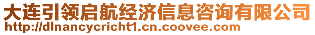 大連引領(lǐng)啟航經(jīng)濟信息咨詢有限公司