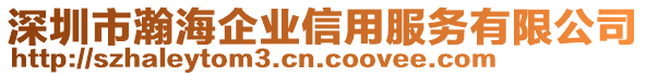 深圳市瀚海企業(yè)信用服務有限公司