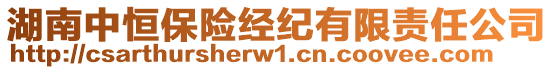 湖南中恒保險經(jīng)紀(jì)有限責(zé)任公司