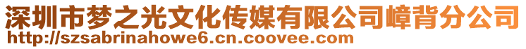 深圳市夢之光文化傳媒有限公司嶂背分公司