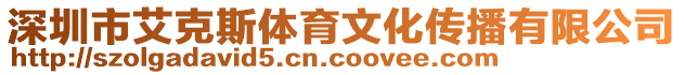 深圳市艾克斯體育文化傳播有限公司